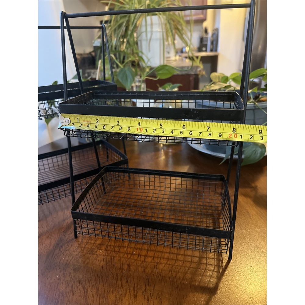 Two Metal Basket Stands - Picture 2 of 5